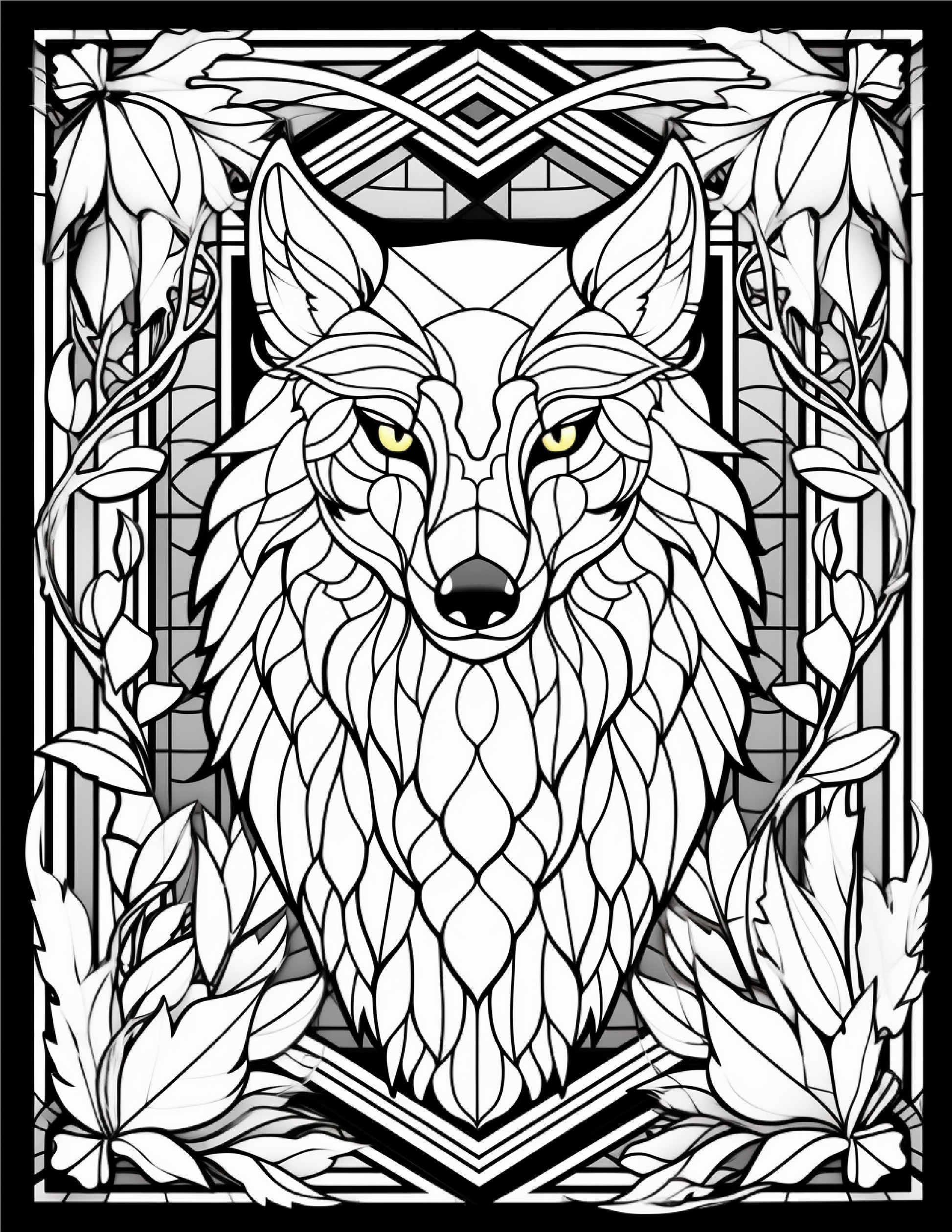 100-Animals Stained Glass Coloring 20-2 Robs Books