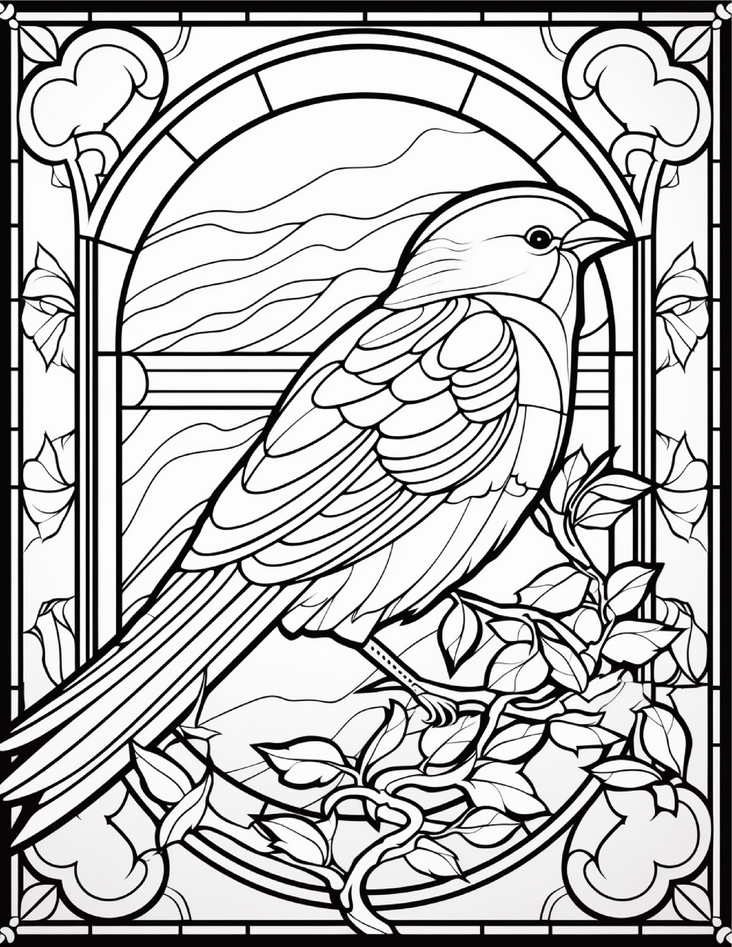 100-Animals Stained Glass Coloring 20-2 Robs Books