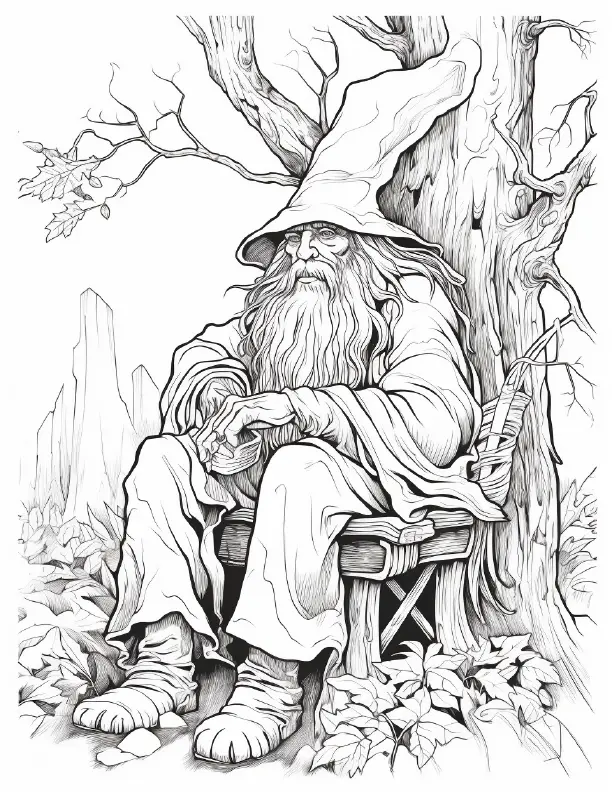270 Halloween Wizard Coloring pages Robs Books