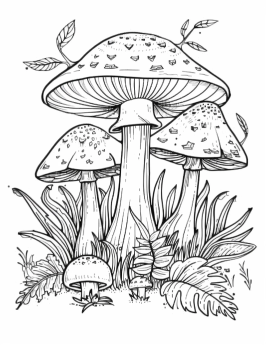 235 Mushroom Coloring Pages Robs Books