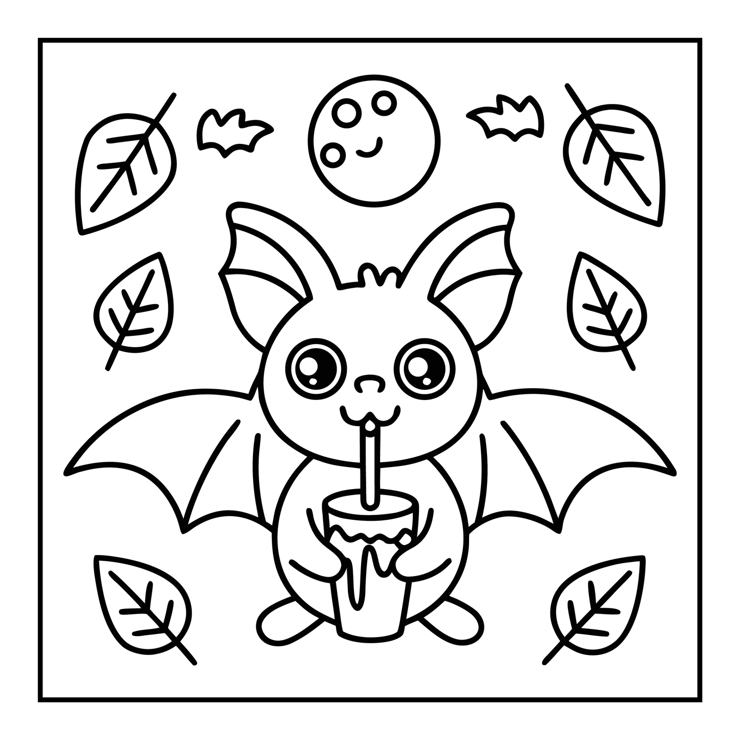 Bold and Easy Spooky Fun Coloring Pages Robs Books