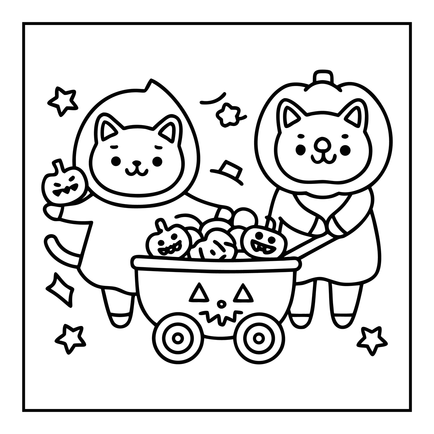 Bold and Easy Spooky Fun Coloring Pages Robs Books