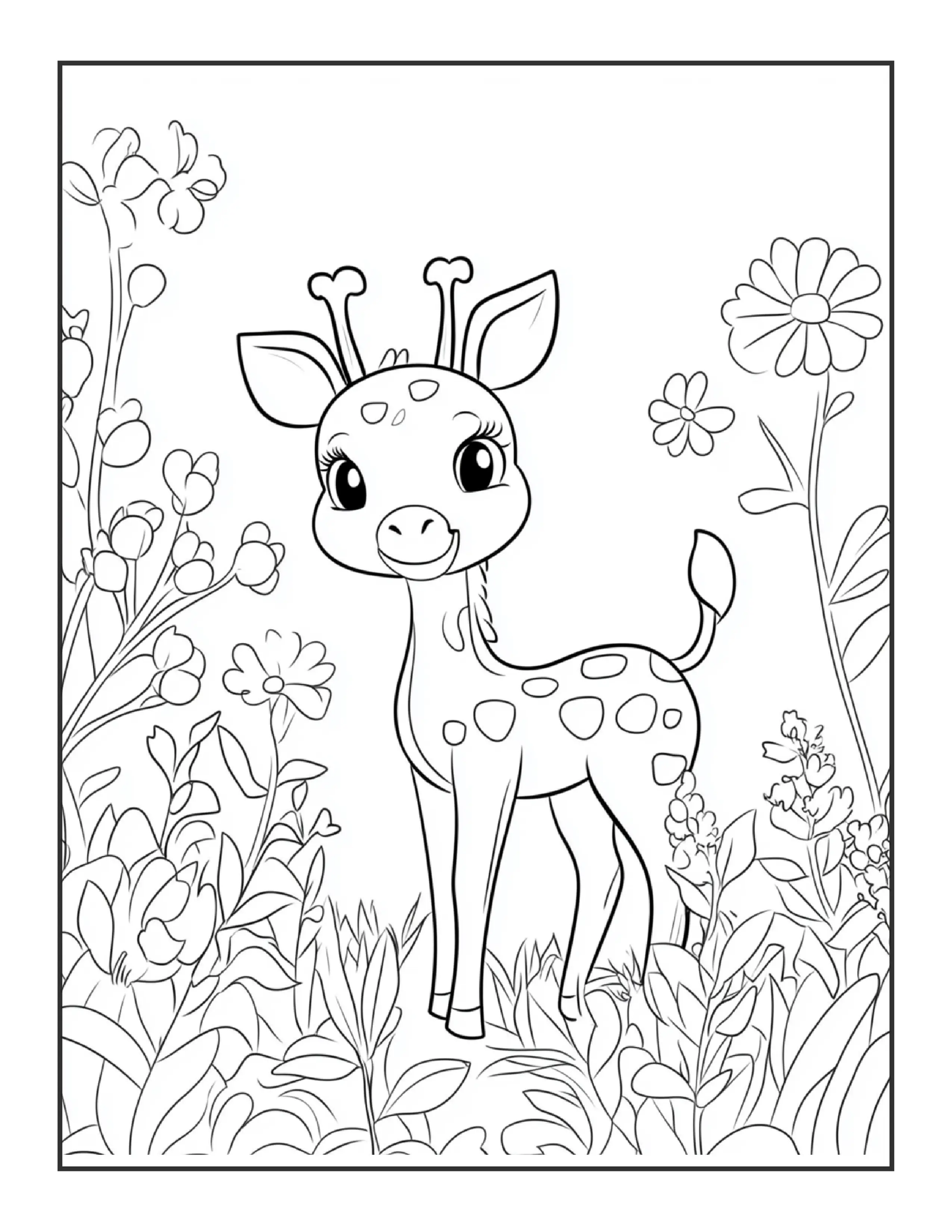 240 Animal and Flower Coloring Pages For Kids Robs Books
