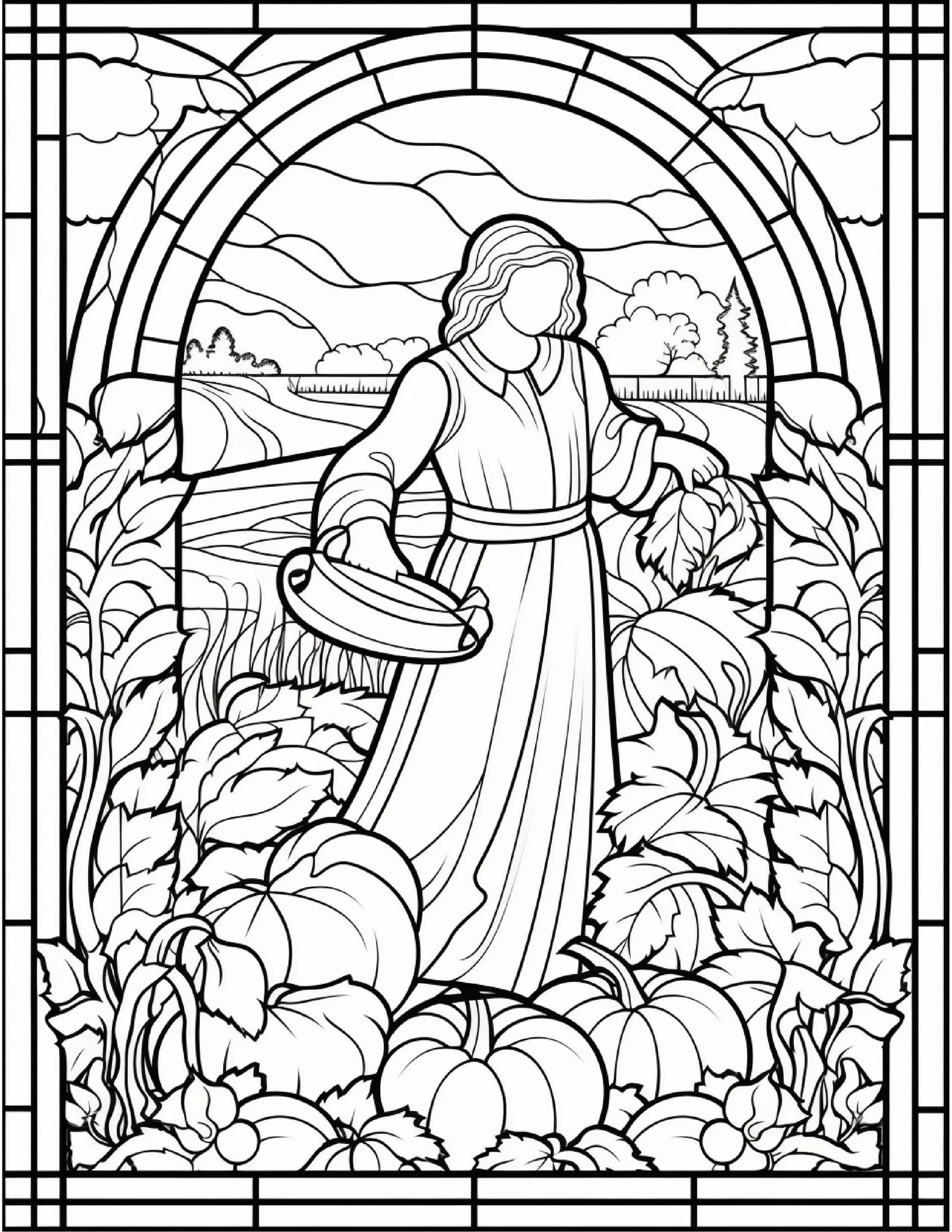 100 Stained-Glass Autumn Coloring Robs Books