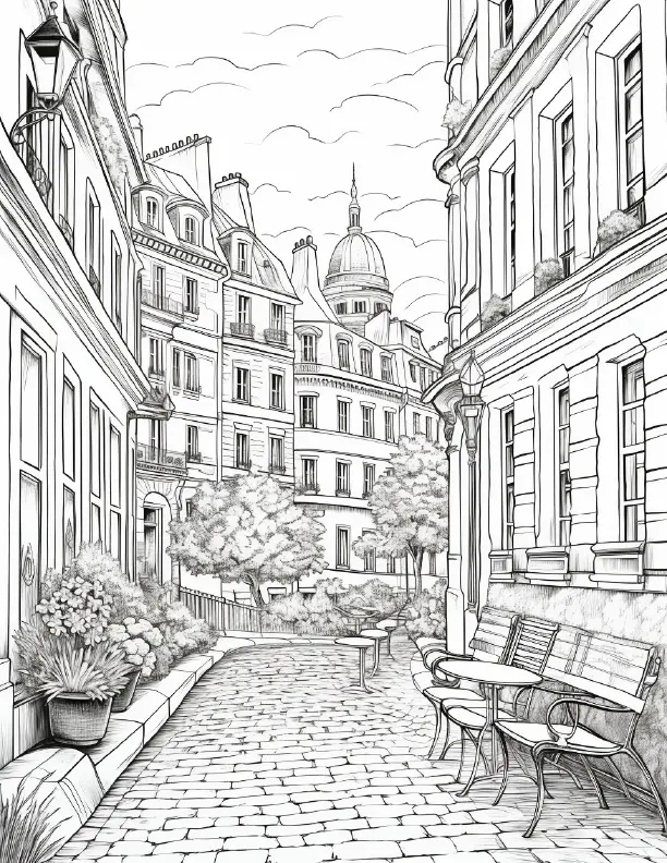 290 European City Coloring pages Robs Books
