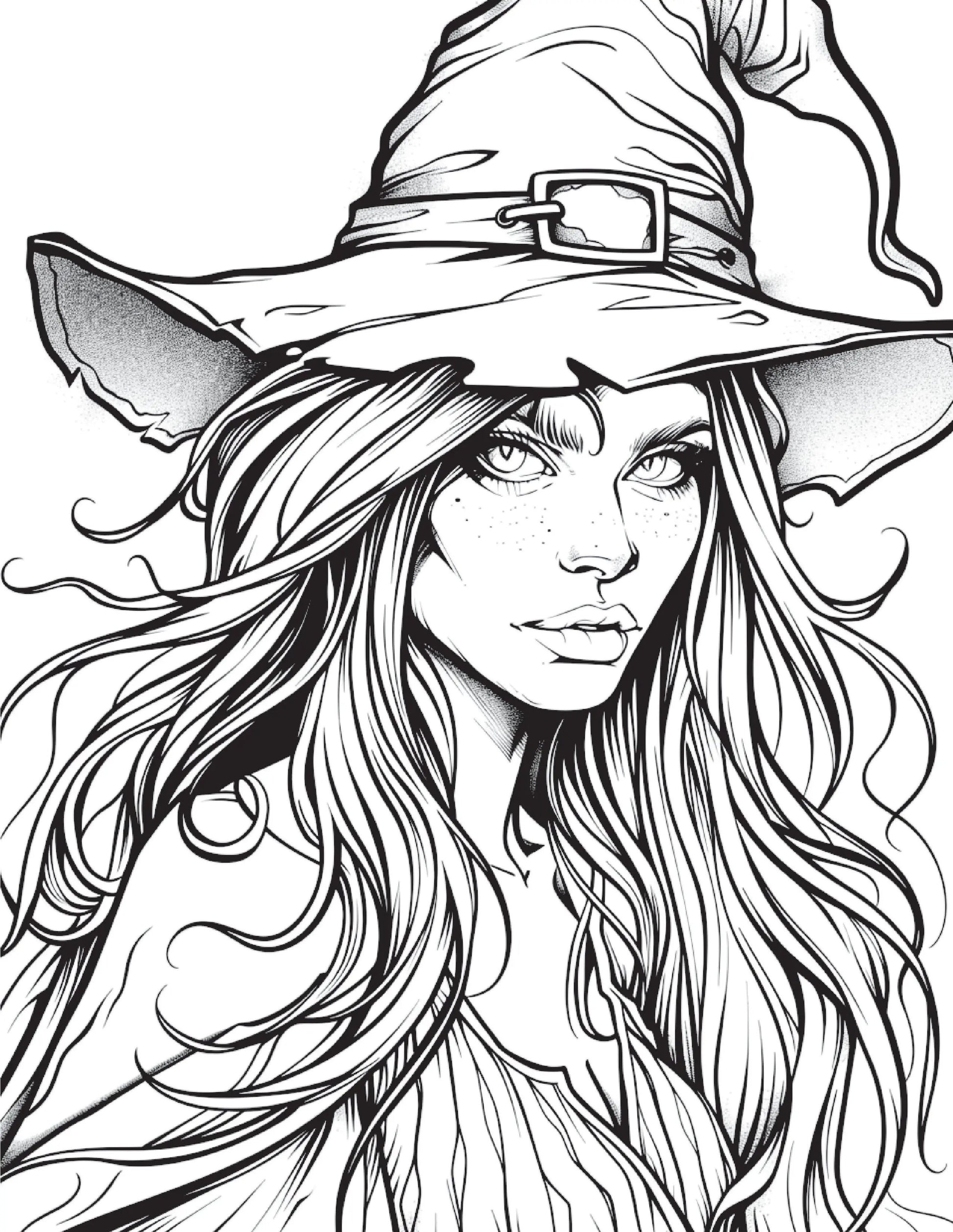 100 Witch Coloring Pages 1 Robs Books