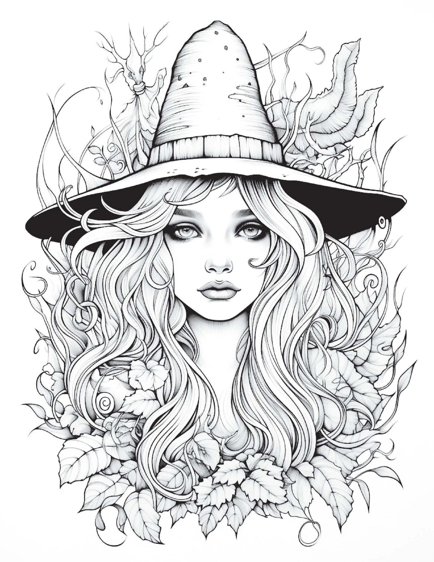100 Witch Coloring Pages 1 Robs Books