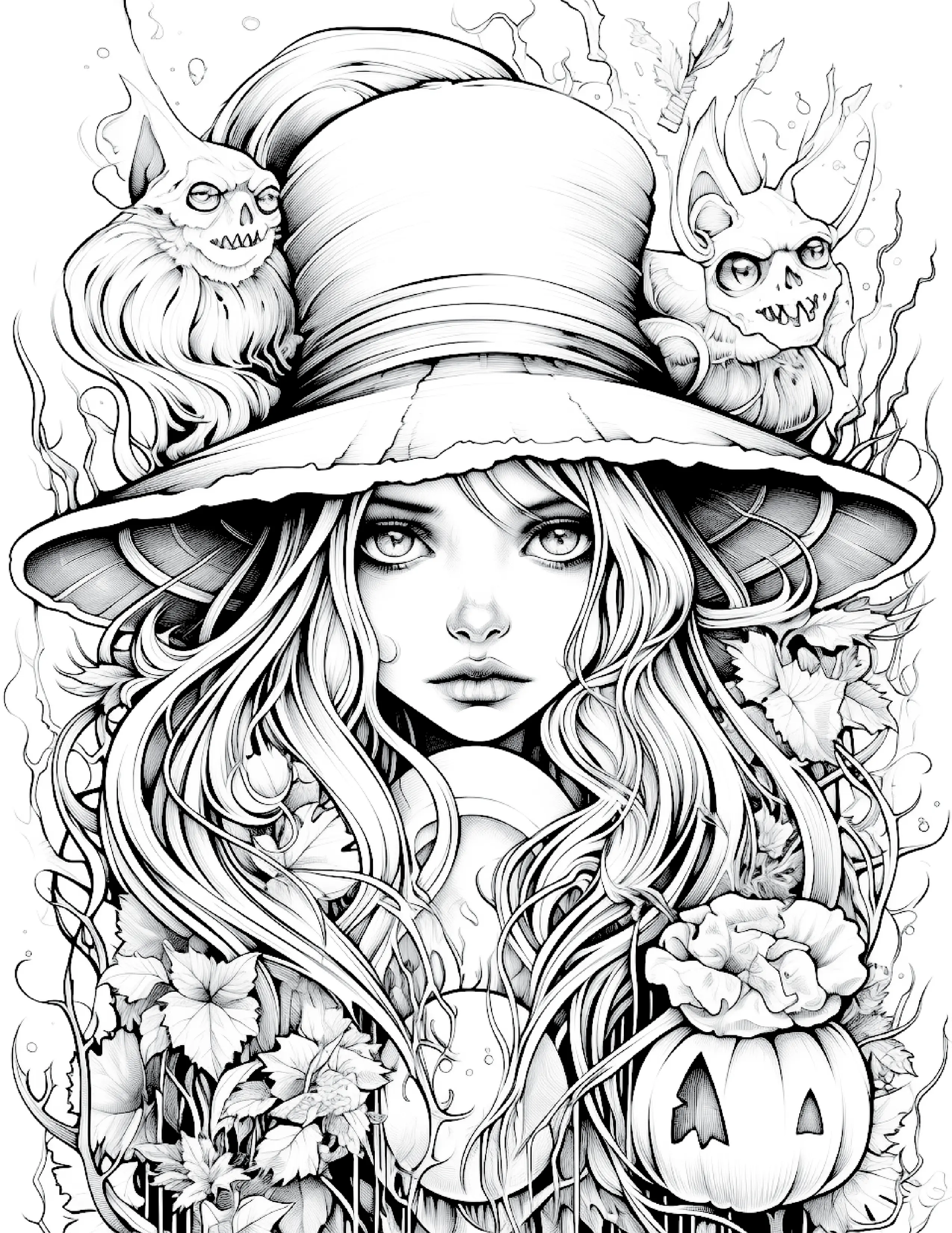 100 Witch Coloring Pages 2 Robs Books