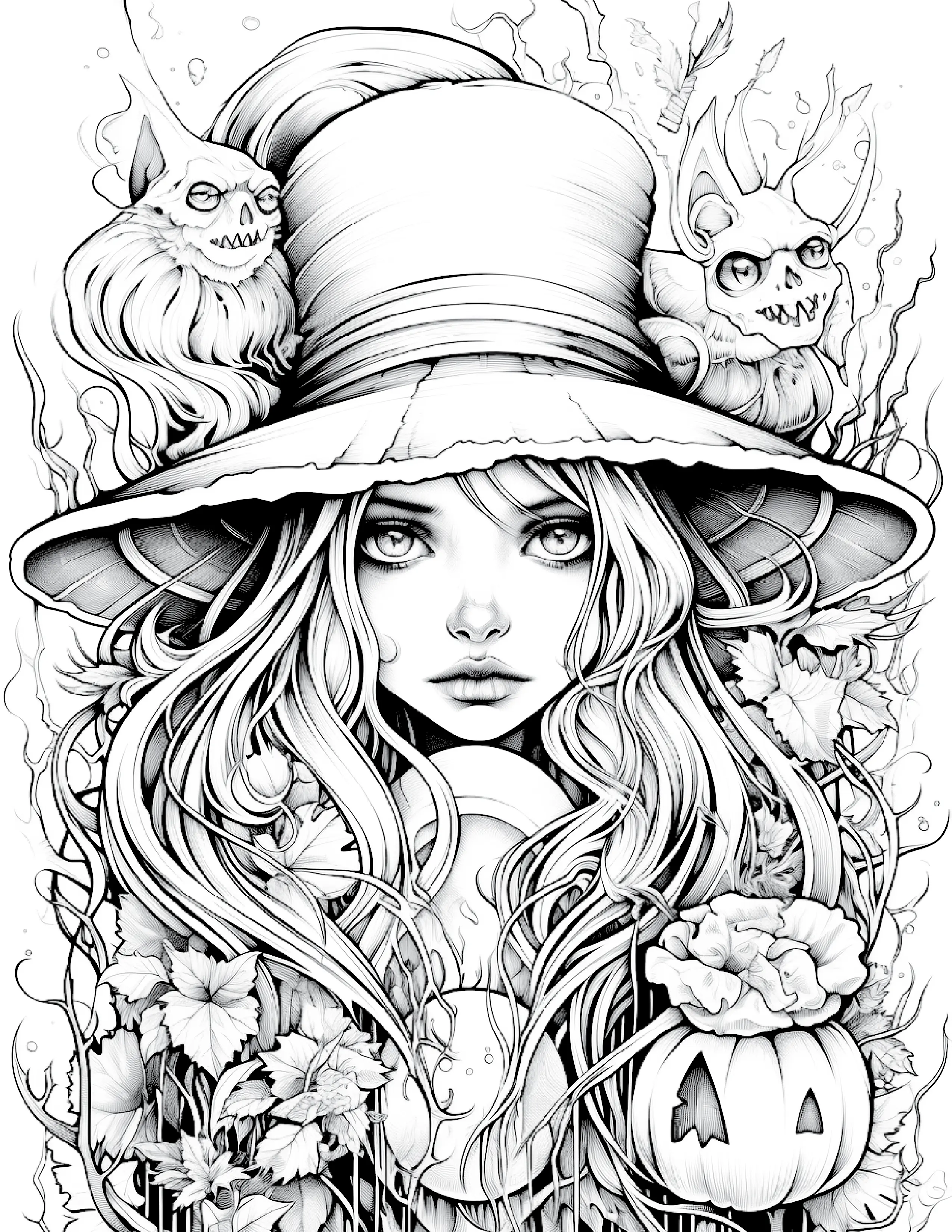 100 Witch Coloring Pages 2 Robs Books
