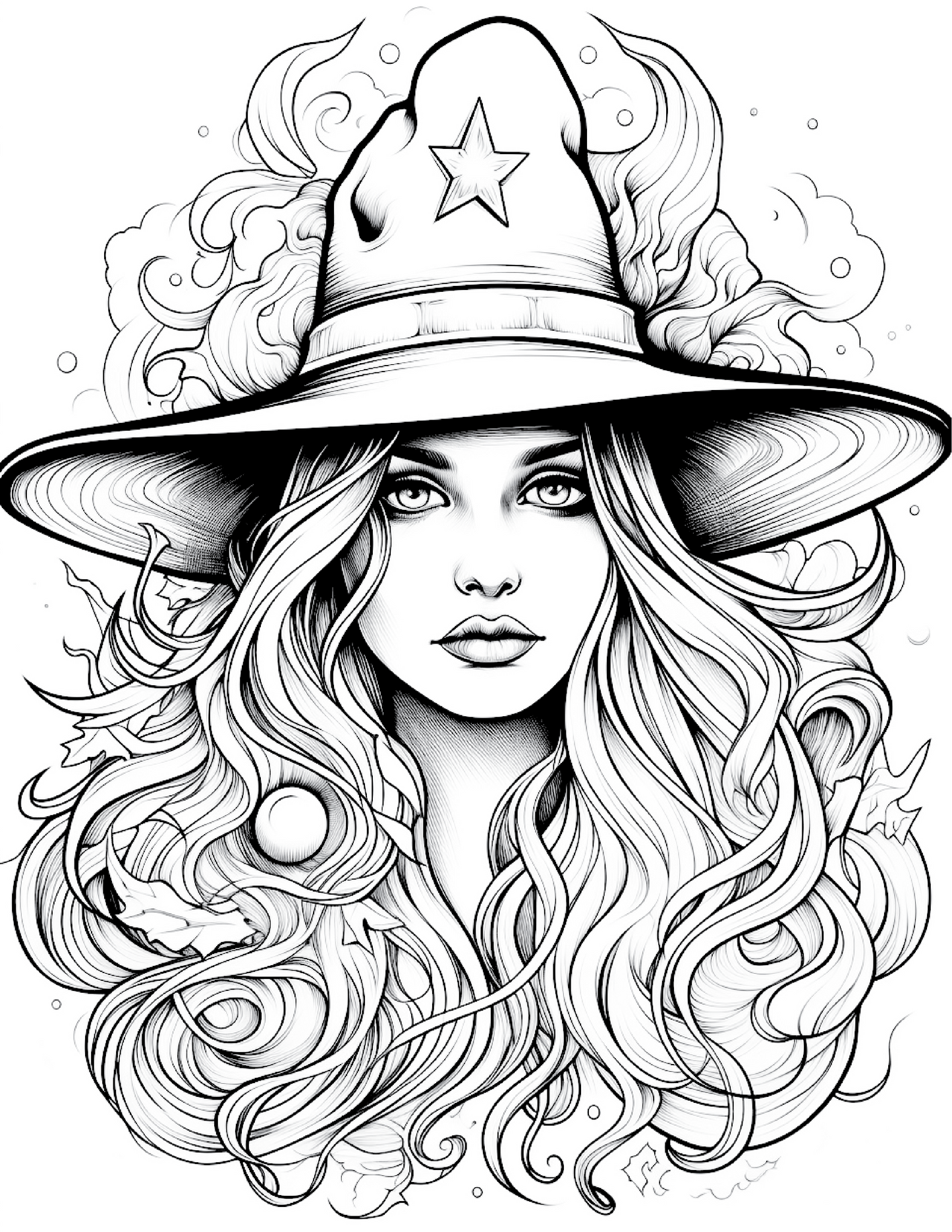 100 Witch Coloring Pages 2 Robs Books