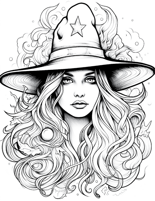100 Witch Coloring Pages 2 Robs Books