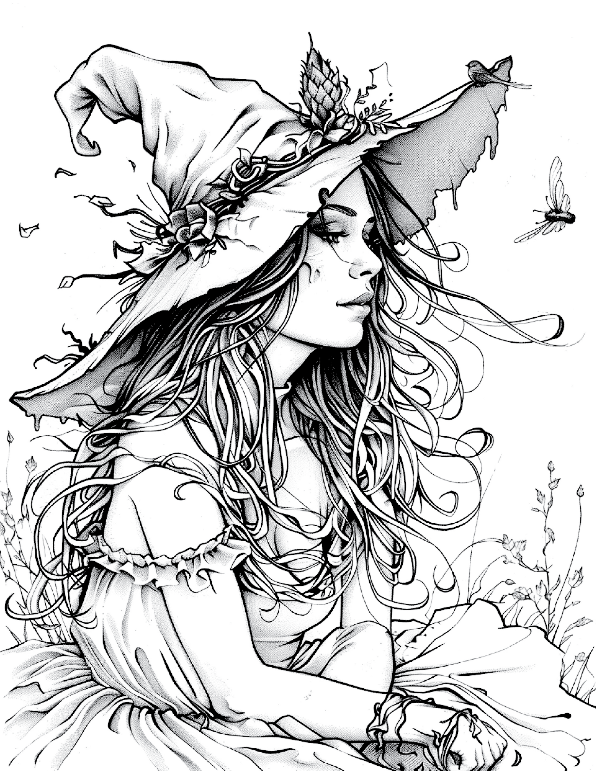 100 Witch Coloring Pages 2 Robs Books