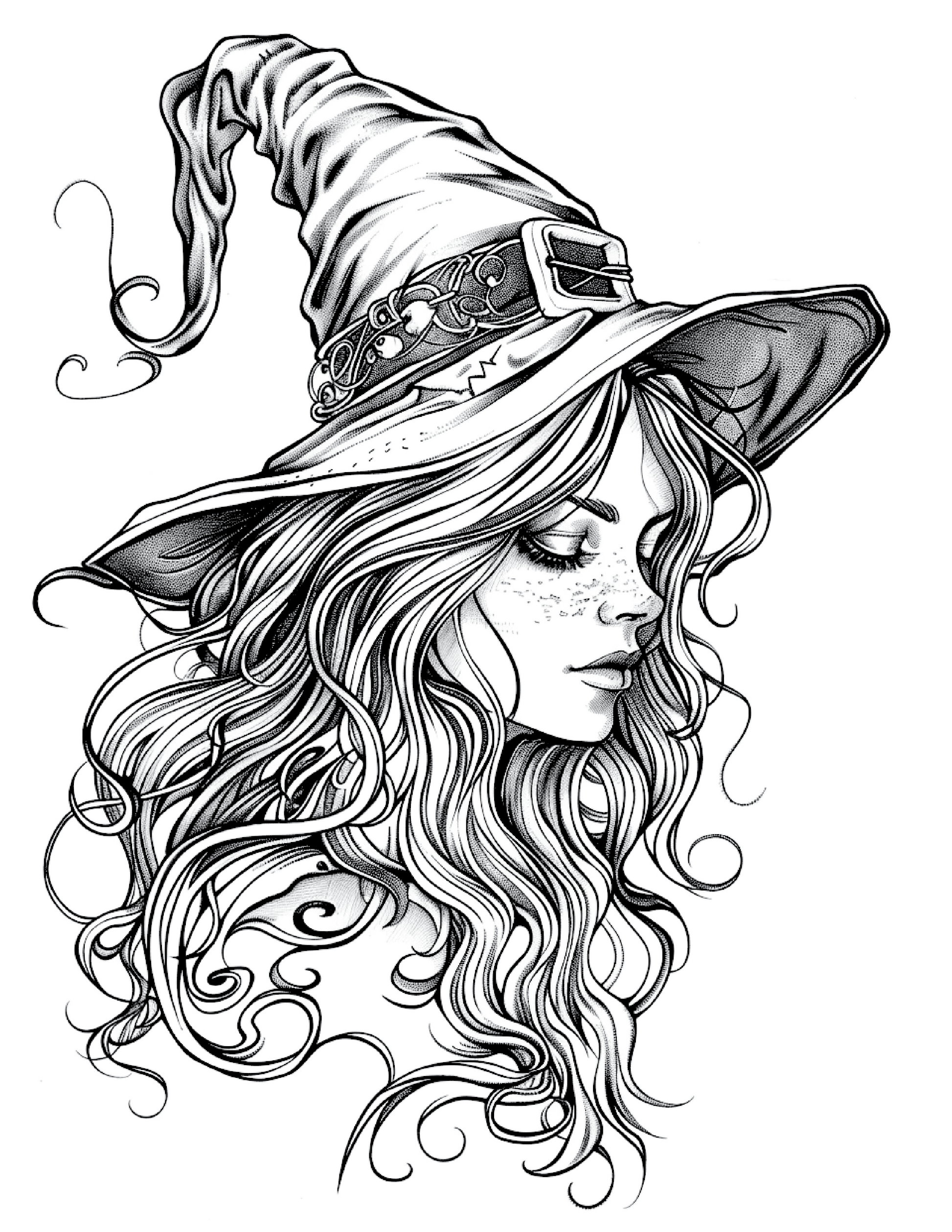 100 Witch Coloring Pages 2 Robs Books