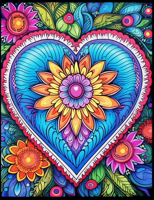 230 Heart Coloring Book Pages Robs Books