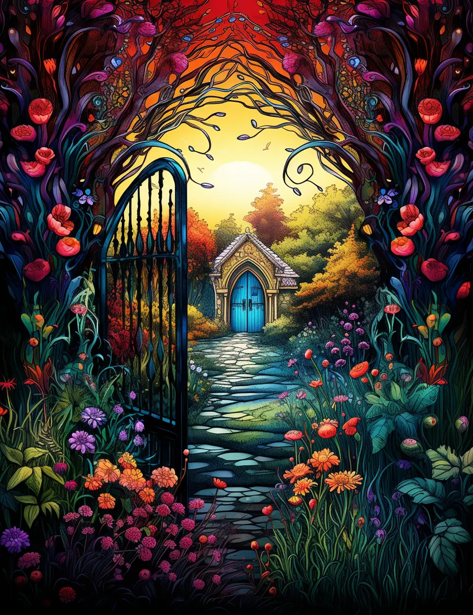 220 Secret Garden Coloring Pages Robs Books