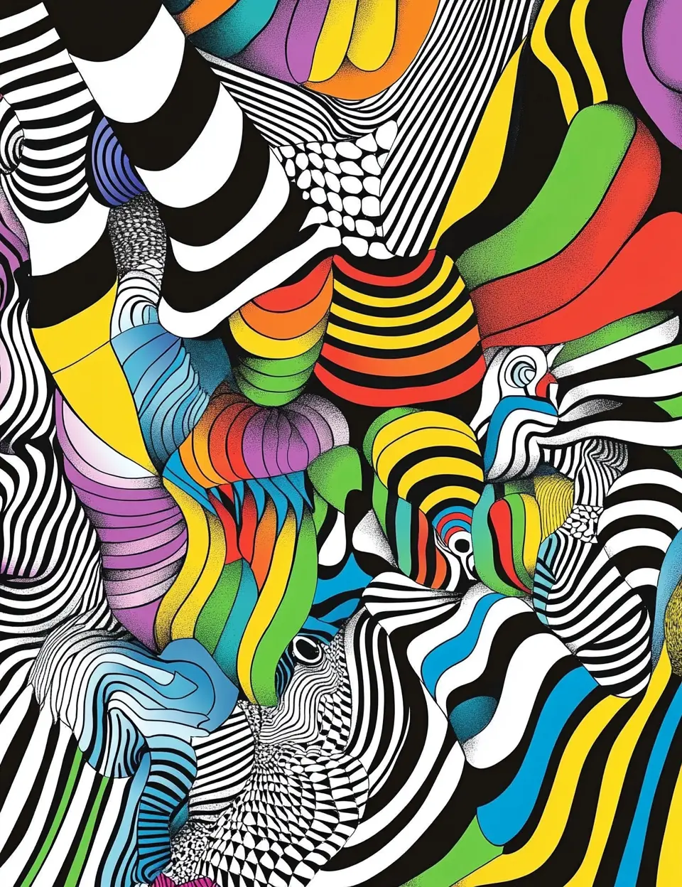 290 Optical Illusions Coloring Pages Robs Books