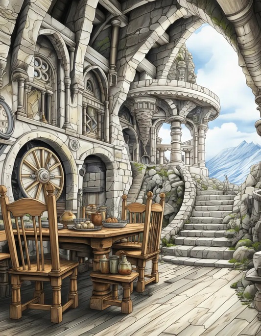 50 Dwarven Delights Coloring Pages Robs Books