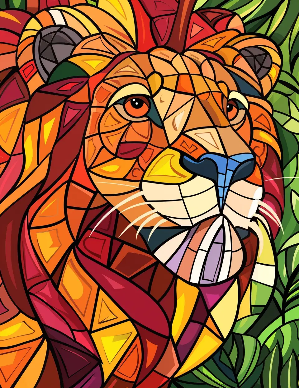 110 Animals Stained Glass Coloring Pages Robs Books